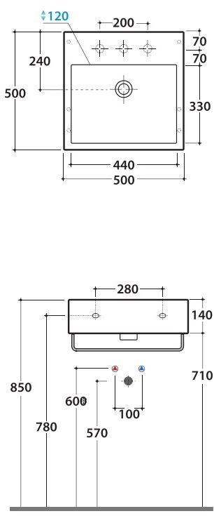 Scq50.bi Подвесная раковина настенная овальная Ceramica Globo STONE белая - Вид №2