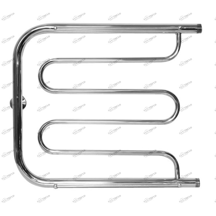Полотенцесушитель водяной Aquanet Лира ПМ-1 600x800, с 2 полками 00184249