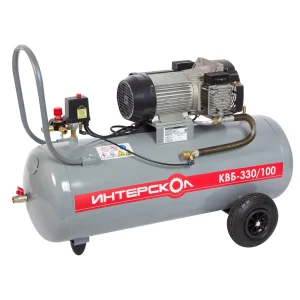 Компрессор безмасляный Интерскол 100 л 330 л/мин. 2 кВт