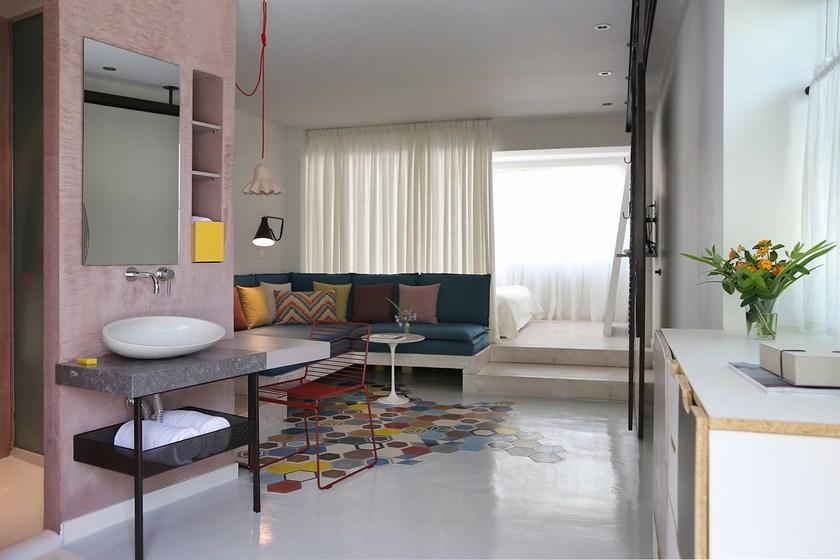 TsourlakisTiles Бетонные покрытия для полов и стен для интерьеров и экстерьеров Hexagon sun-id-1346448 - Вид №7