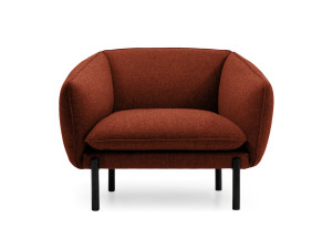 Тканевое кресло с подлокотниками