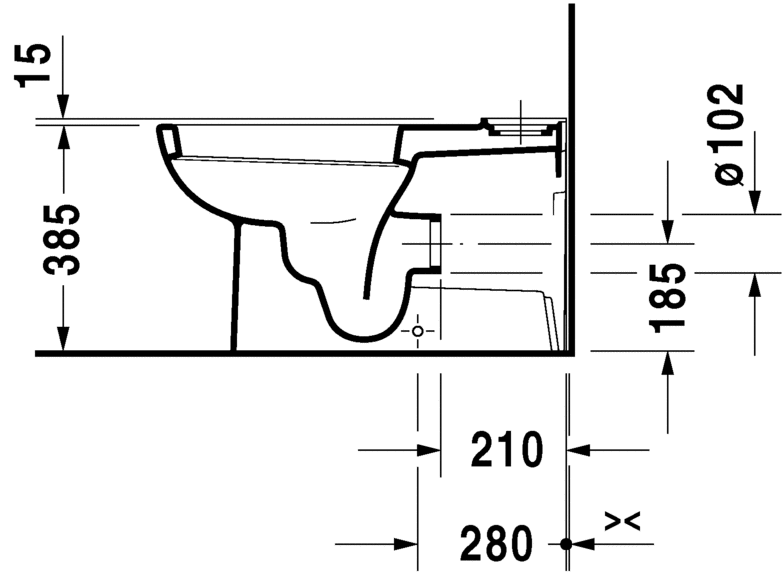 21420920002 Компакт унитаз с бачком Белый Duravit D-Code Германия - Вид №2