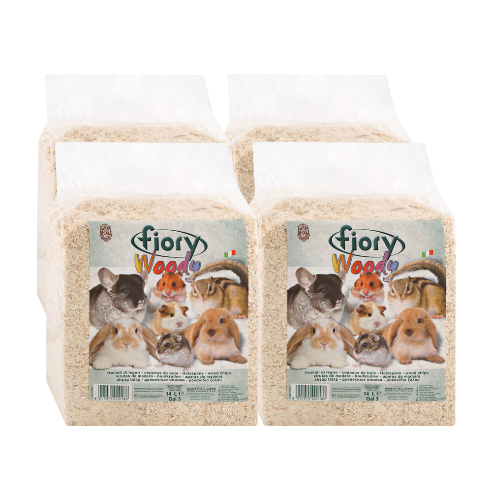 Т00001603*4 Опилки для грызунов 14л (упаковка - 4 шт) Fiory 