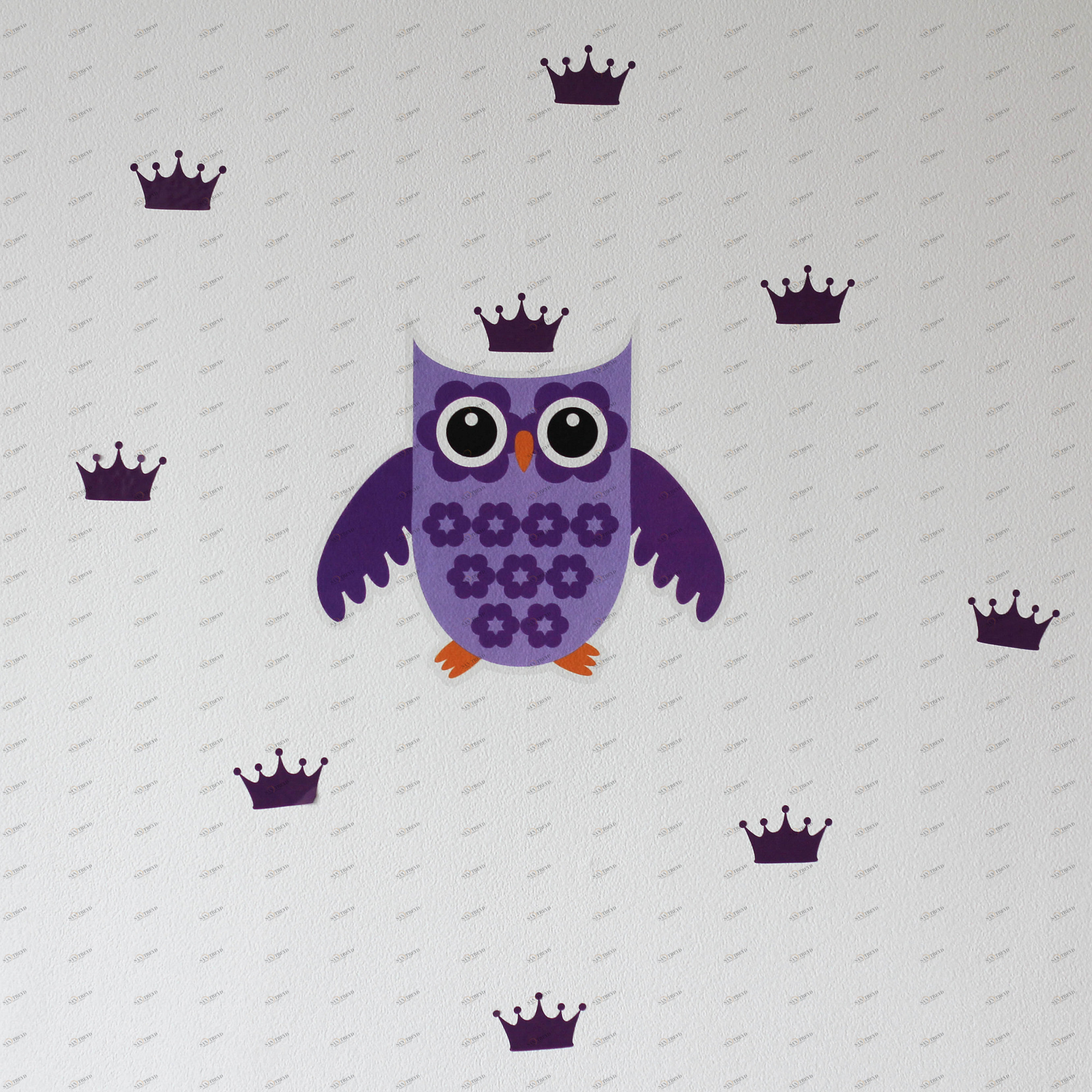 Декоративная наклейка Violet Owl VAMVIGVAM  281525 Фиолетовый Santreyd 