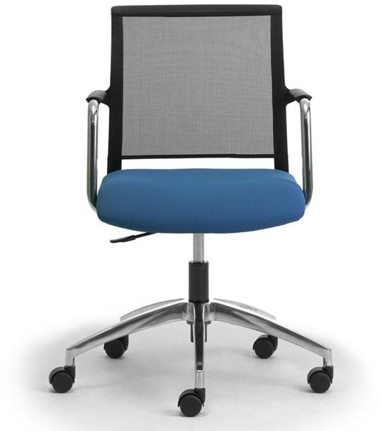 Leyform Поворотный офисный стул из ткани с подлокотниками Cometa sun-id-1486304 - Вид №1