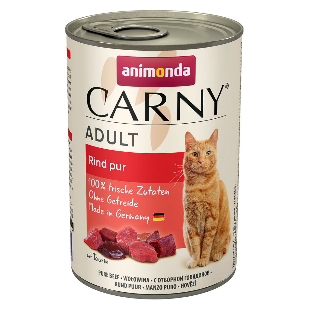 ПР0045430 Корм для кошек Carny Adult отборная говядина конс. 400г Animonda 