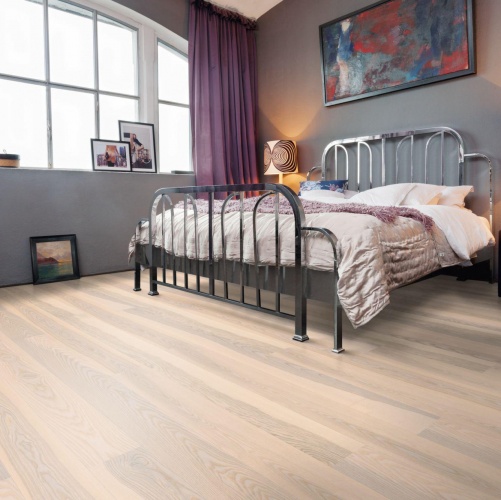 Паркетная доска Haro 4000 Series Top connect арктически-белый Ясень Кантри (Гладкая) 2200х180 мм 524892 - Вид №5