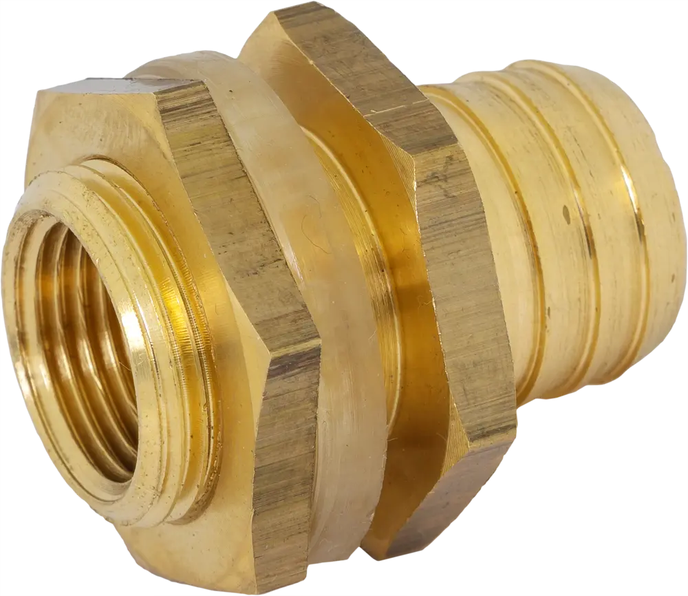 BOUTTE Латунная гайка-переходник для подключения крана к бочке 14585610