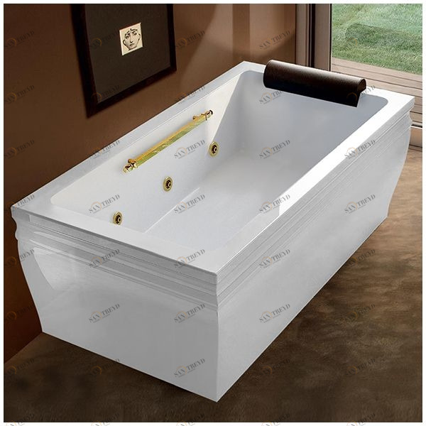 Ванна с гидромассажем белая с золотом Gruppo Treesse Blanque 1810 DXSTDV1617Z