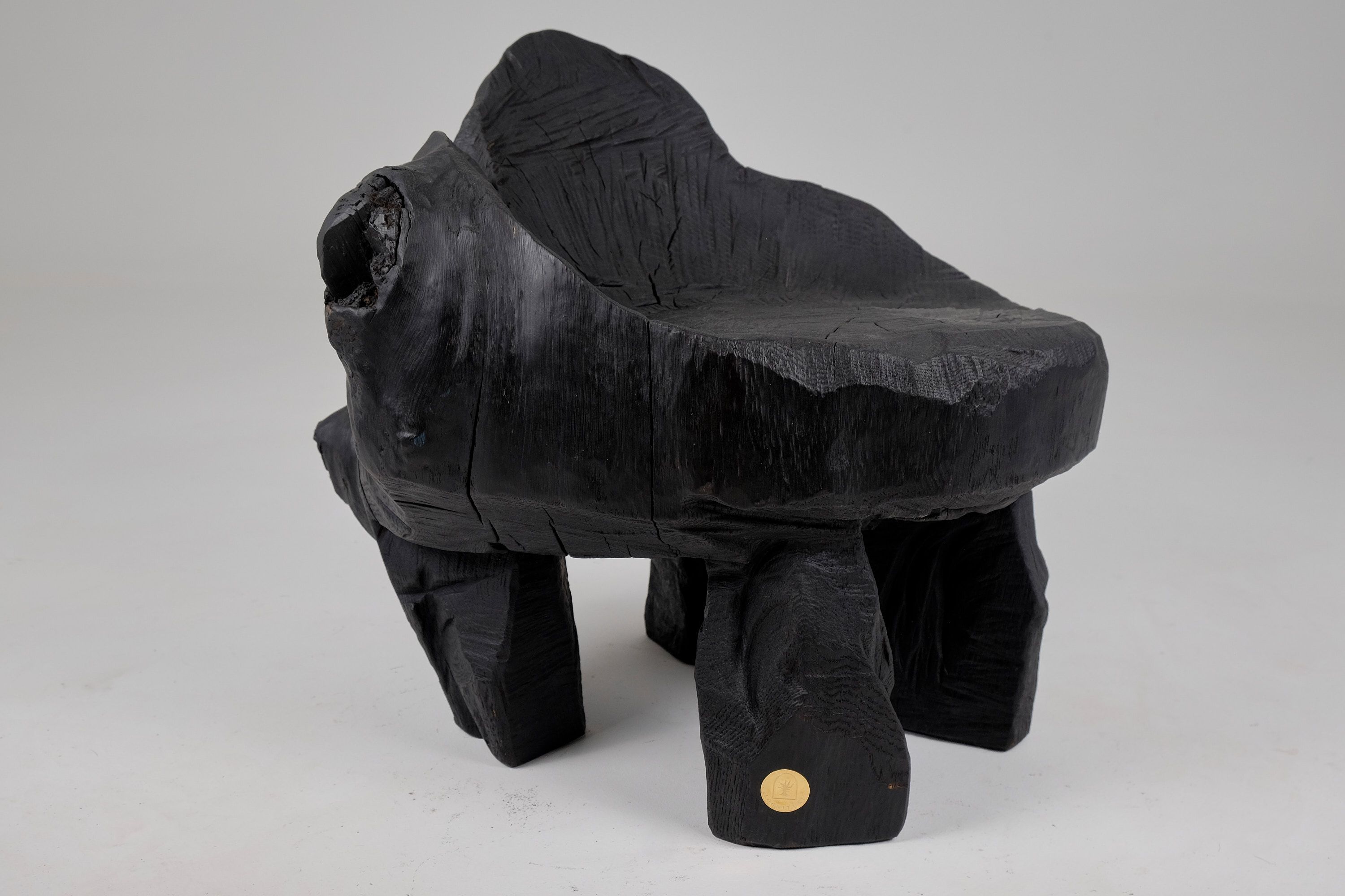 Низкий дубовый стул Logniture Jownik ARCH-00048410 - Вид №14