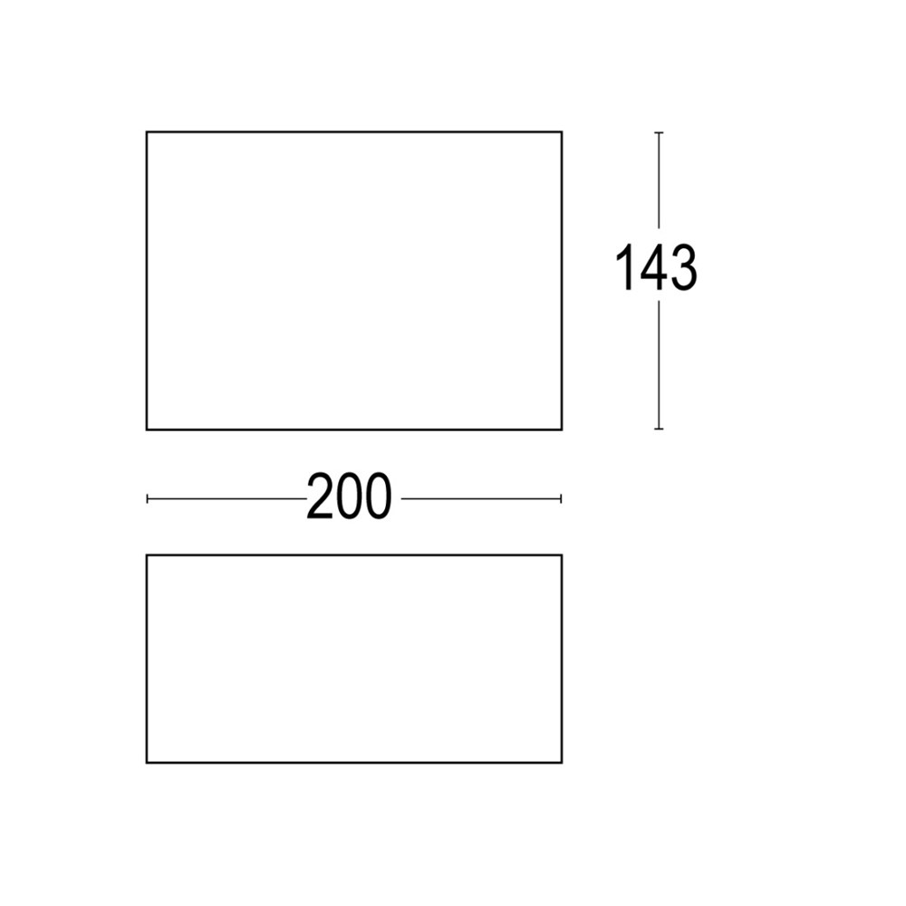 Box 1C Dark SQ 2L Ghidini Box C Dark SQ .01 Белый (Матовый)  - Вид №1
