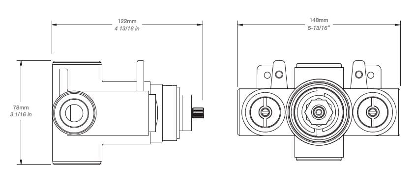 Встраиваемый корпус для смесителя BARIL RVA-3400-02 ARCH-00123030 - Вид №2