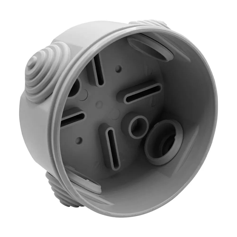 Распределительная коробка открытая Lexman D 65x35 мм 4 ввода IP55 цвет серый STLM-2067406 - Вид №2