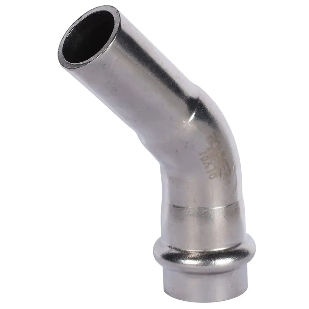 Угол однораструбный Rommer 18 мм 45 градусов ВПр-НПр нержавеющая сталь STLM-2115209