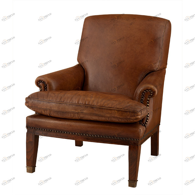 Кресло Club Burroughs от Eichholtz коричневое EICHHOLTZ ДИЗАЙНЕРСКИЕ, EICHHOLTZ 062196 Коричневый 