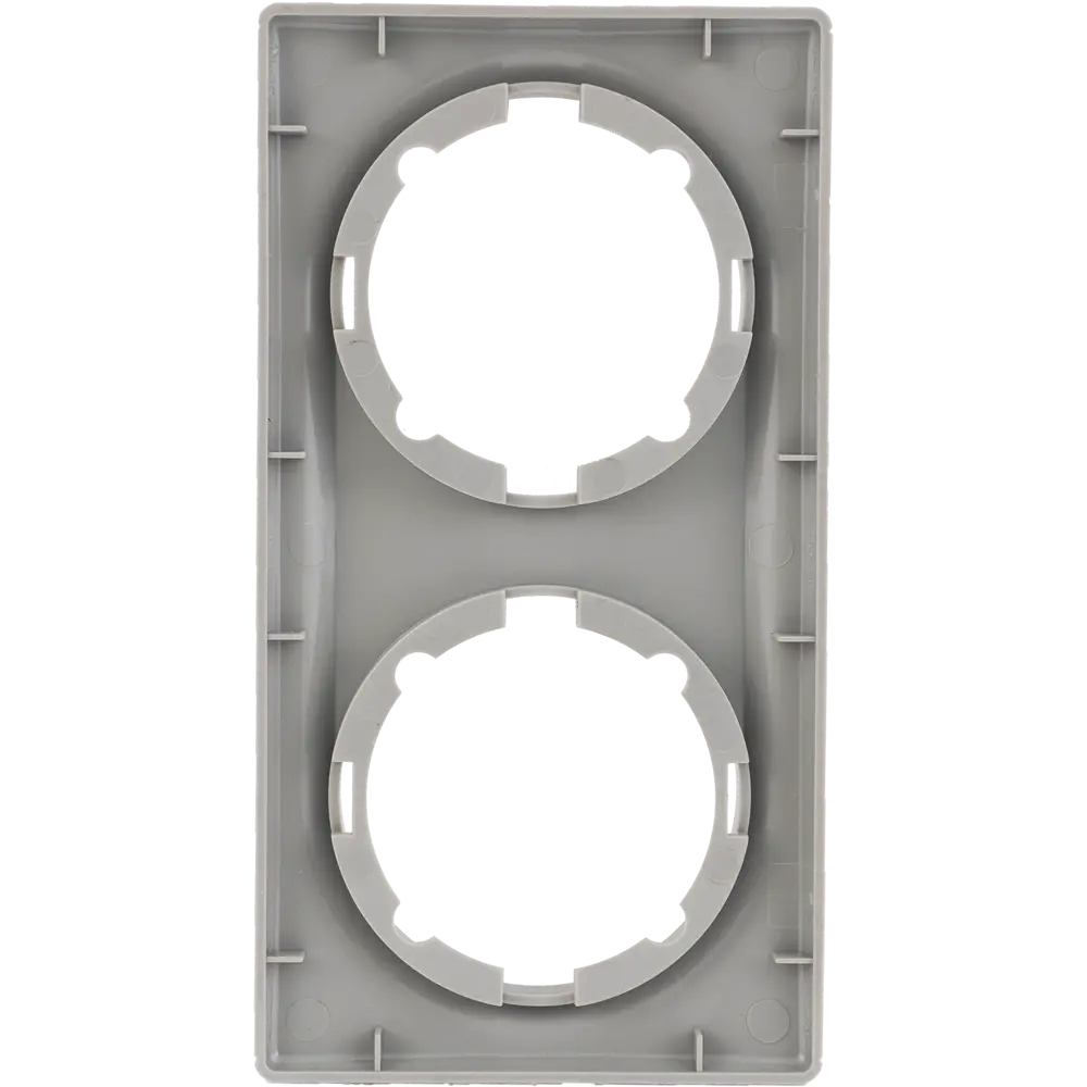Рамка Florence для розеток OneKeyElectro на 2 поста в сером цвете 82127046 STLM-0019931 - Вид №2