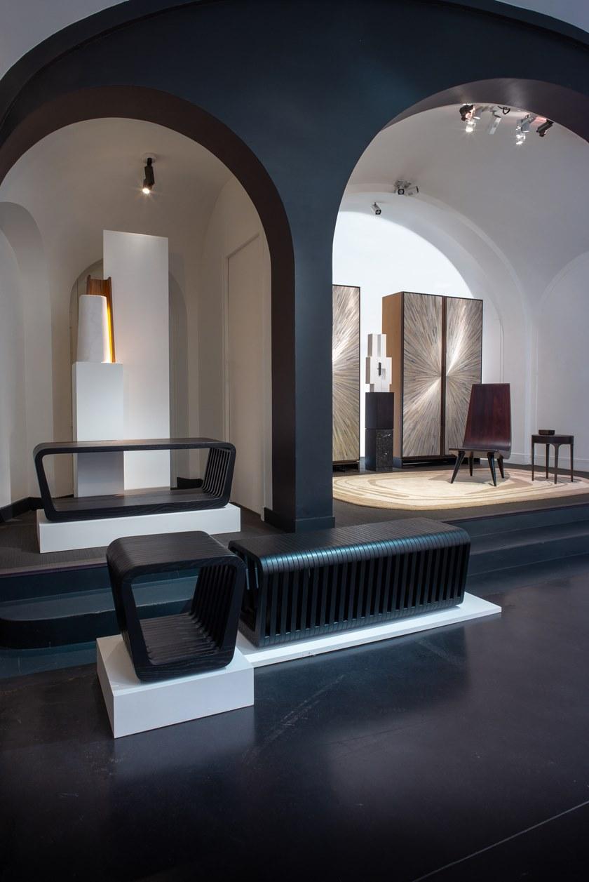 REDA AMALOU DESIGN Настольная лампа из мрамора и ореха sun-id-1508718 - Вид №2