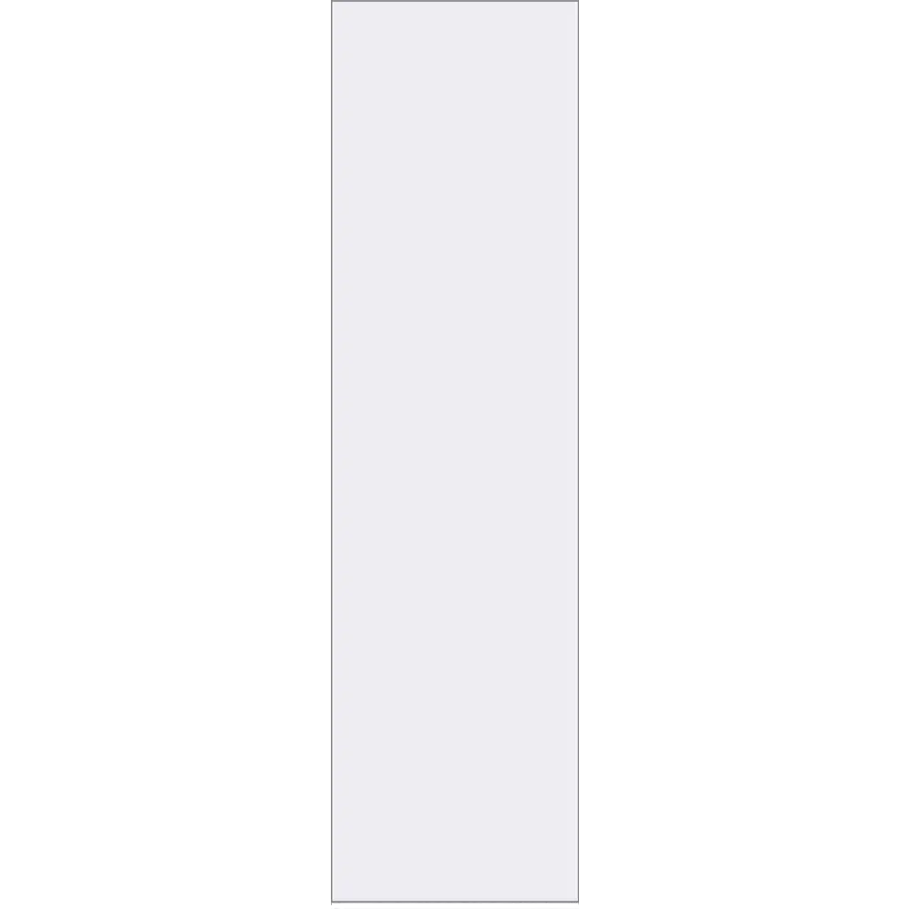 Дверь межкомнатная глухая Invisible 60x220 см цвет белый с замком алюминиевая кромка 89433707 STLM-2148425 VELLDORIS 