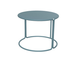 Стальной круглый садовый стол