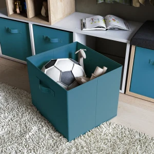 Короб Spaceo KUB Miami 31x31x31 см 29.7 л полиэстер цвет морской волны