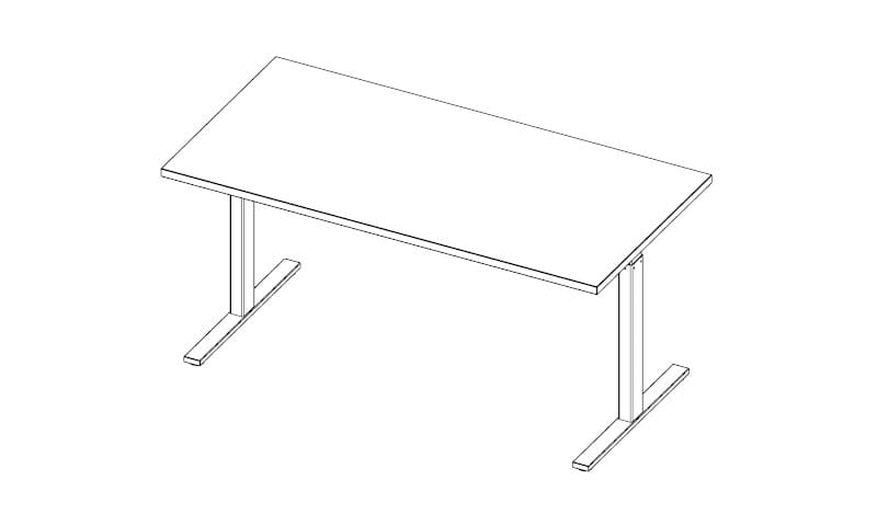 Рабочий стол с регулируемой высотой Quadrifoglio Group дизайн-офис ARCH-00036333 - Вид №11