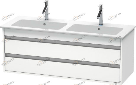 KT643201818 Ketho Тумбочка подвесная Белый матовый, декор Duravit