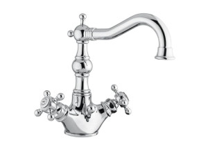 Хромированный латунный смеситель для раковины с одним отверстием