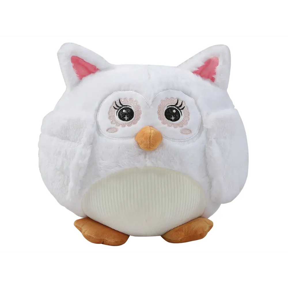 Подушка с пледом Сова 130x180 см велсофт цвет белый Santreyd STLM-2023912 - Вид №2