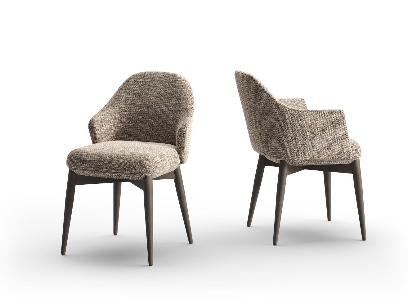 Кожаный стул с подлокотниками PRADDY Natur ARCH-00058312 - Вид №2