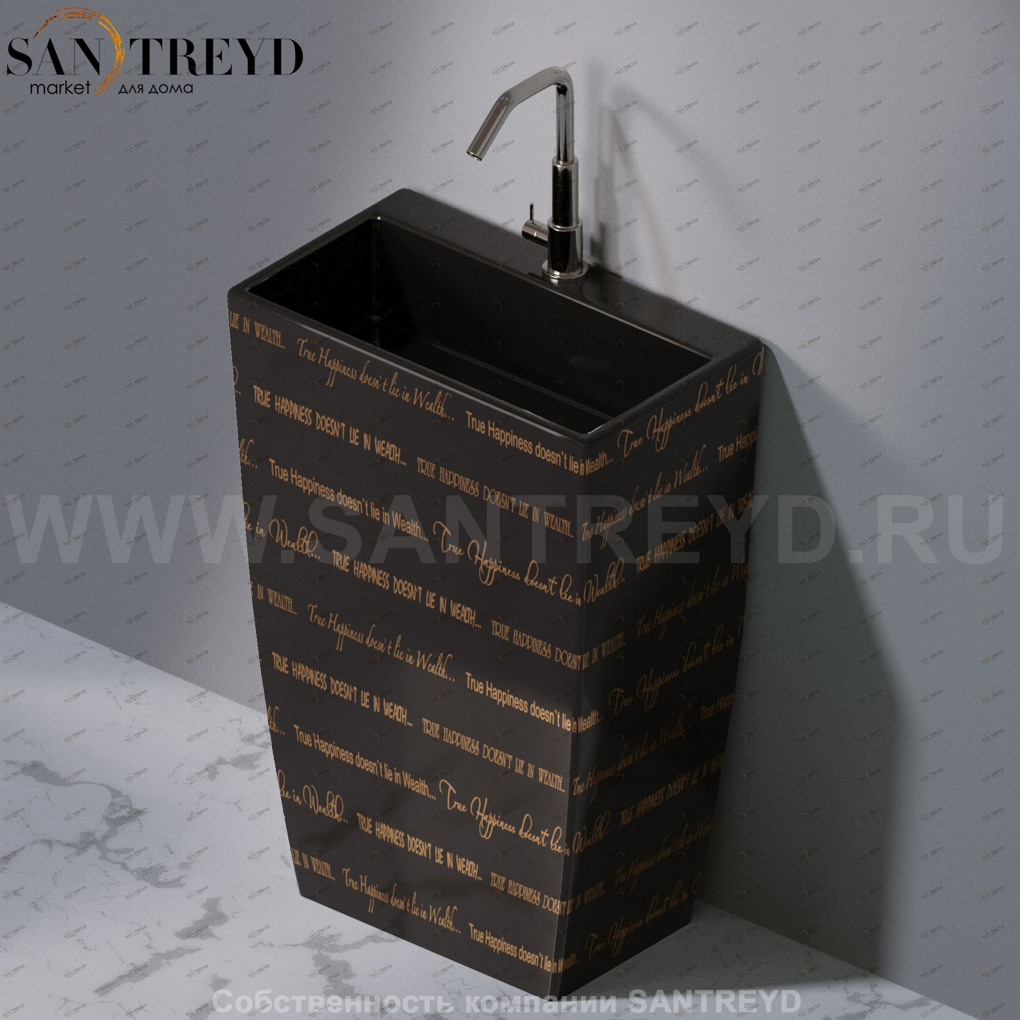 L115421G Напольная раковина стоящая прямоугольная A. e T. Italia Tower AeT ITALIA