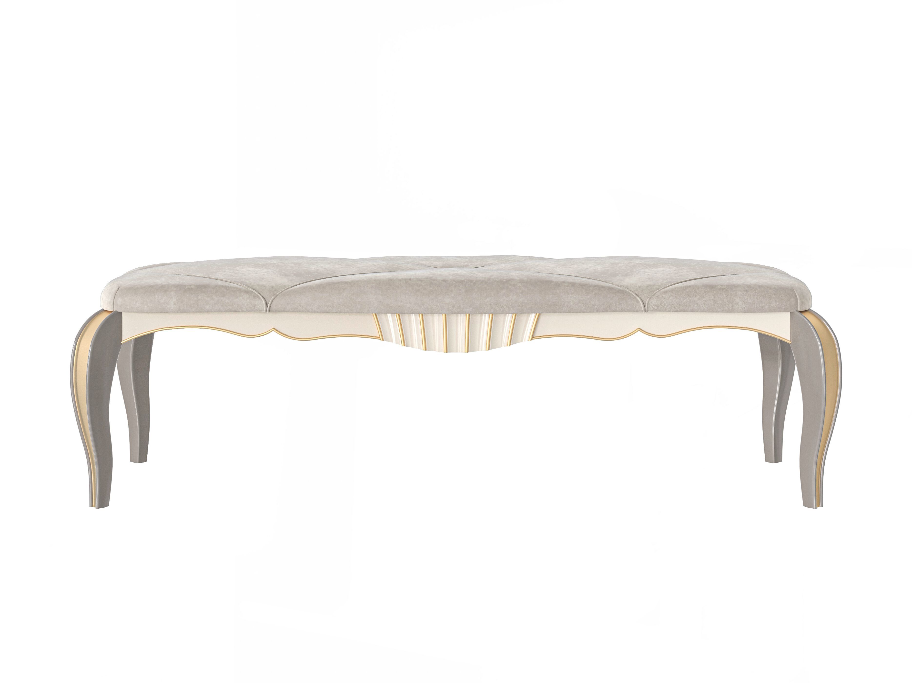 Кожаная мягкая скамья Modenese Luxury Interiors ELEGANT CURVE ARCH-00138677