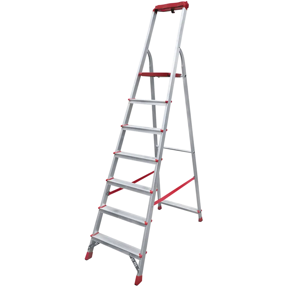 Стремянка с лотком для инструментов Новая Высота Артель 7 ступеней алюминий STLM-2210842