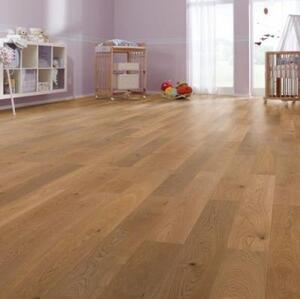 Паркетная доска Meister PS 300 Закопченый лайт 8241 Дуб Рустик с брашью (Текстурированная) 1187х142 мм.