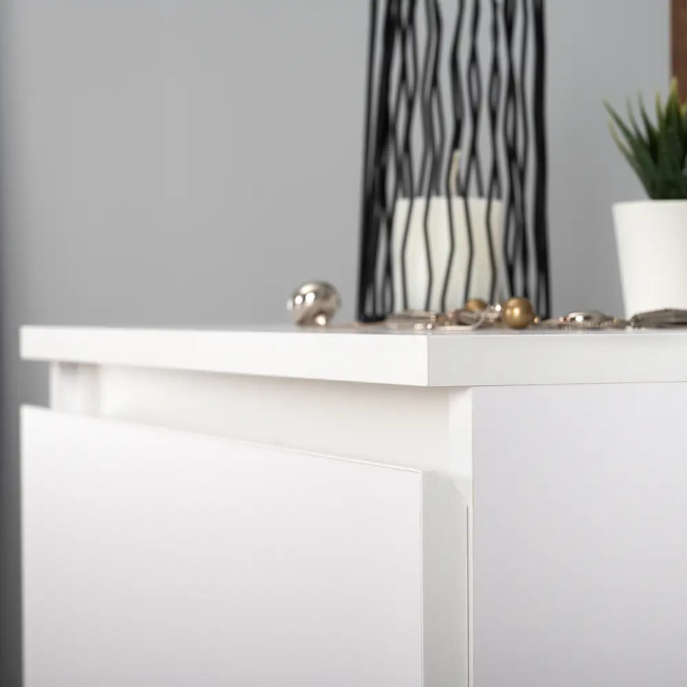 Тумба прикроватная 2 ящика 49x53.8x38.2 см ЛДСП цвет белый Santreyd STLM-2073632 - Вид №11