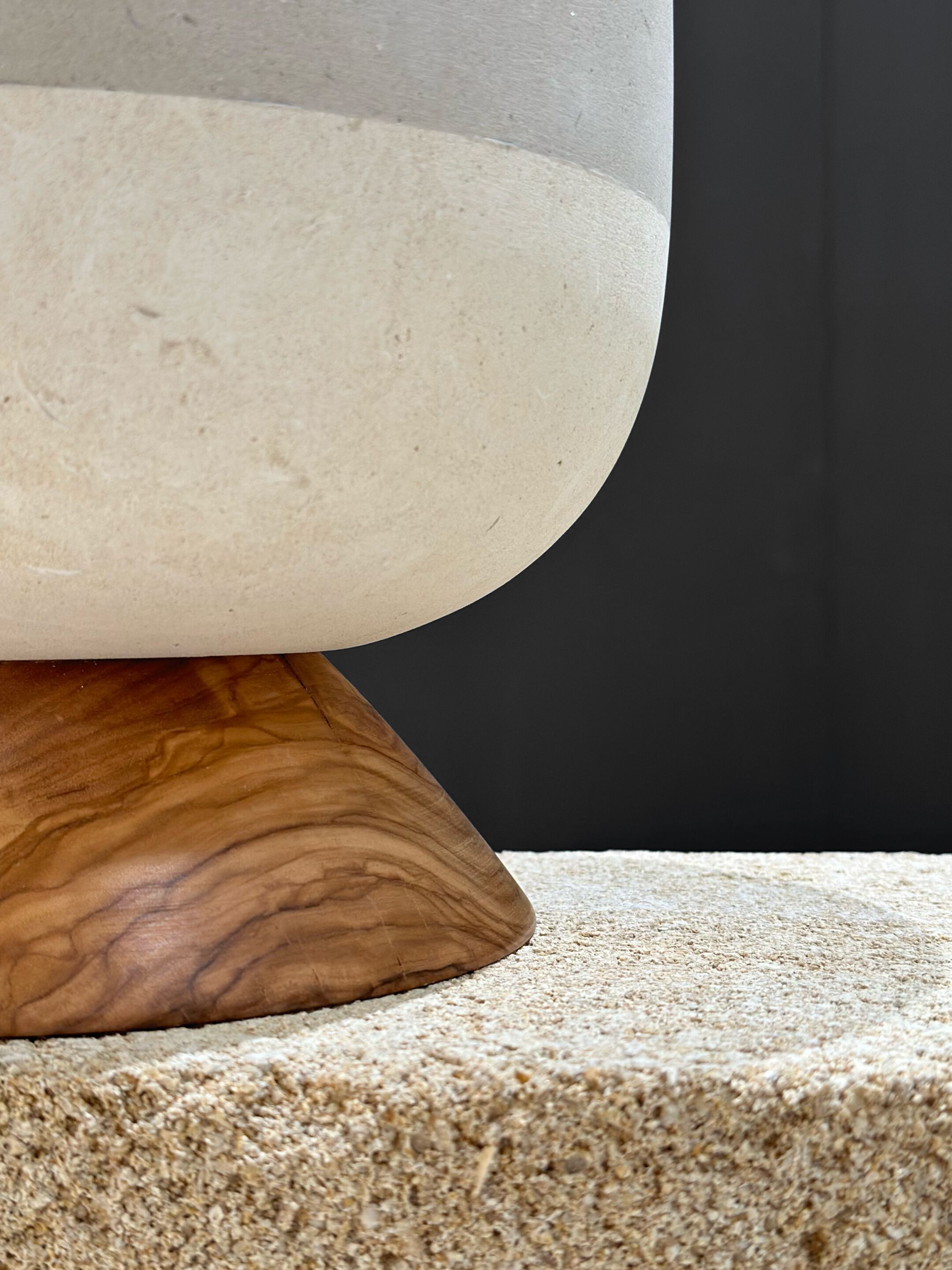 Кубок из камня Лечче и оливкового дерева PIMAR Rito ARCH-00009702 - Вид №2