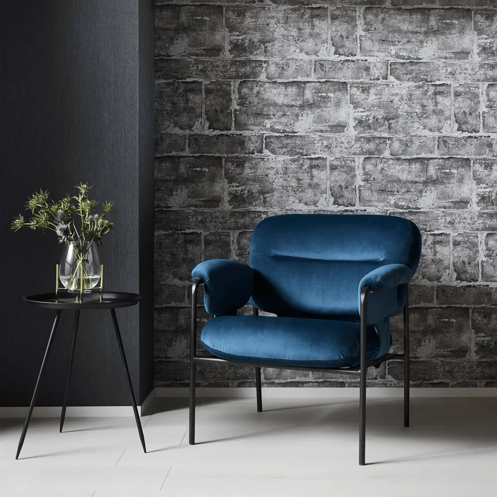 Обои флизелиновые Erismann темно-серые 1.06х10 м ЭР12102-15 Fashion for walls 3 STLM-2144982 - Вид №2