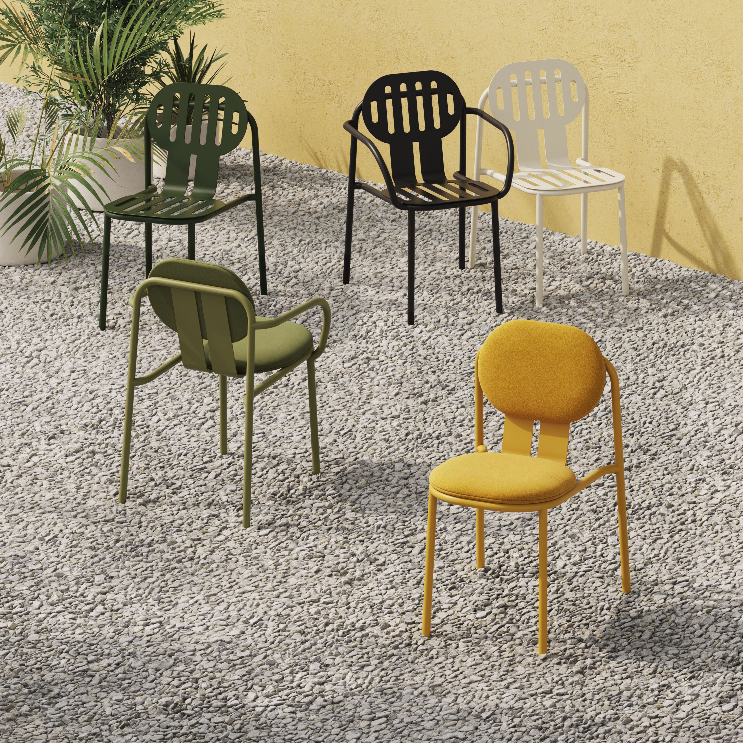 Алюминиевый и тканевый садовый стул с подлокотниками Joyf Desert ARCH-00022478 - Вид №1