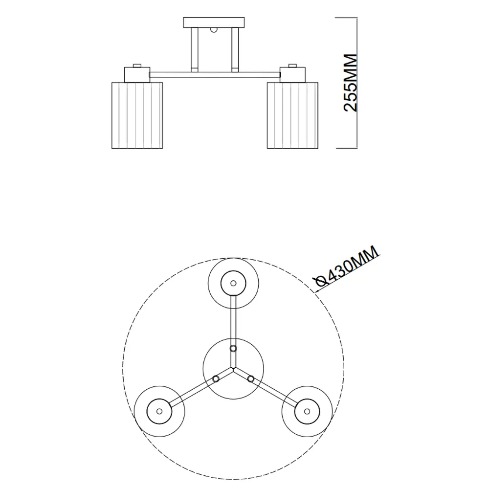Люстра SCHAFFNER Dark 3600-3 - элегантное потолочное освещение для современных интерьеров 89374507 STLM-0932220 - Вид №10