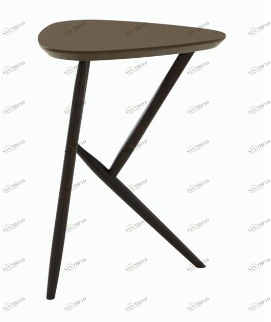 Ligne Roset Деревянный журнальный столик треугольной формы высокий  19980191-19980192 