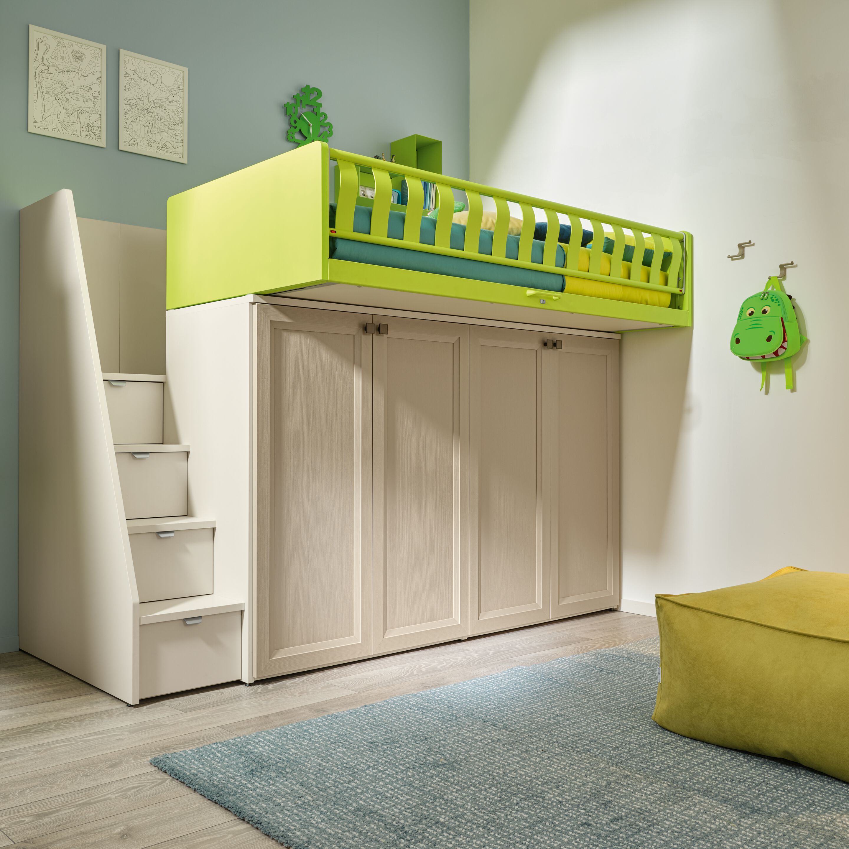 Состав с двухъярусной кроватью Level Smart Moretti Compact KC512 ARCH-00123499 - Вид №2