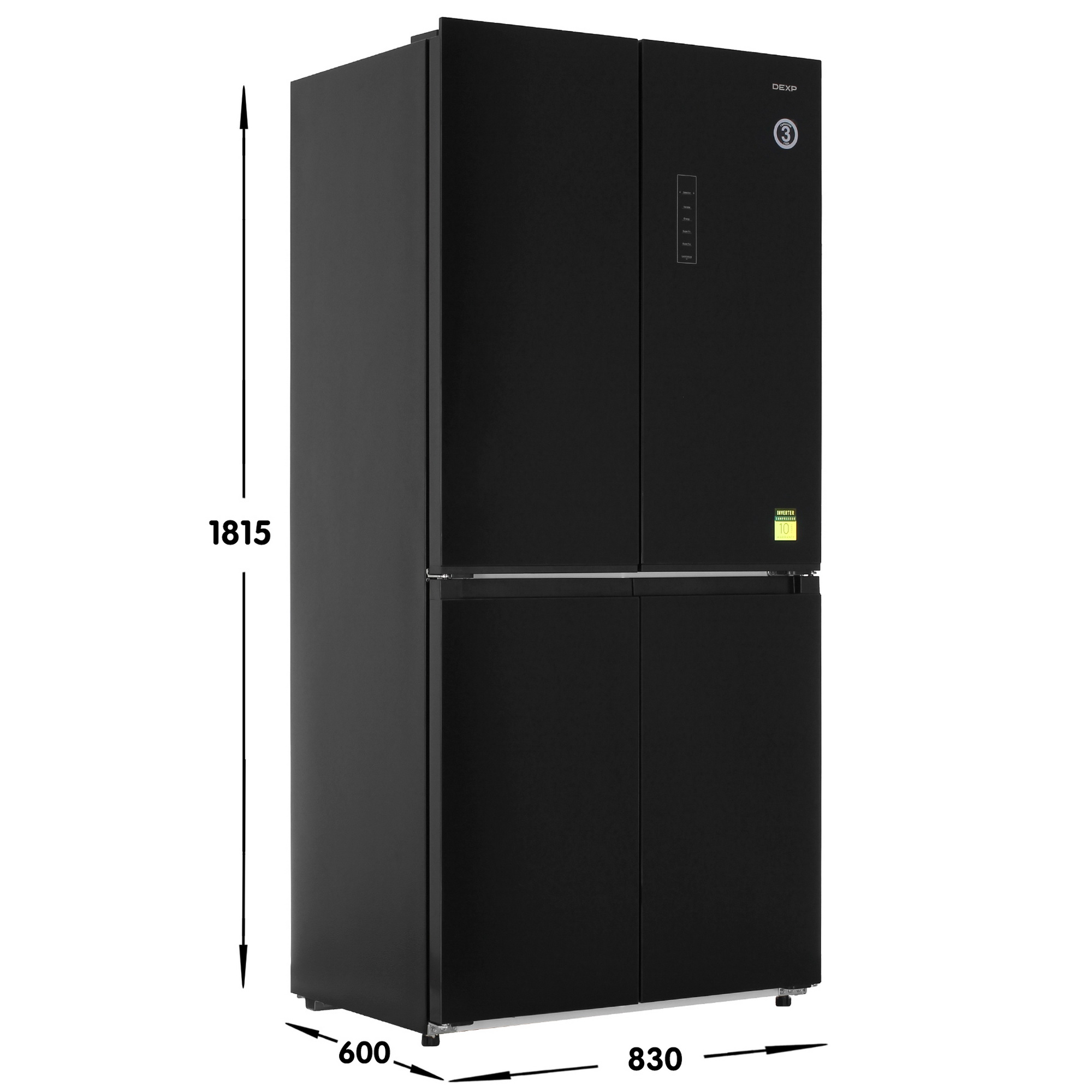 9239450 Холодильник многодверный   DEXP MCr4-47AKA черный STDN-0081874 - Вид №6