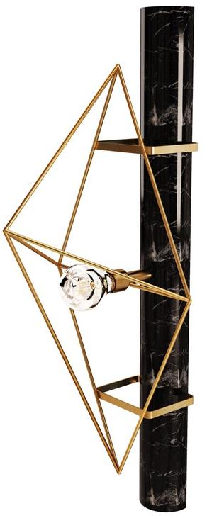 Porustudio Настенный светильник из латуни и мрамора White house sun-id-1486871 - Вид №3