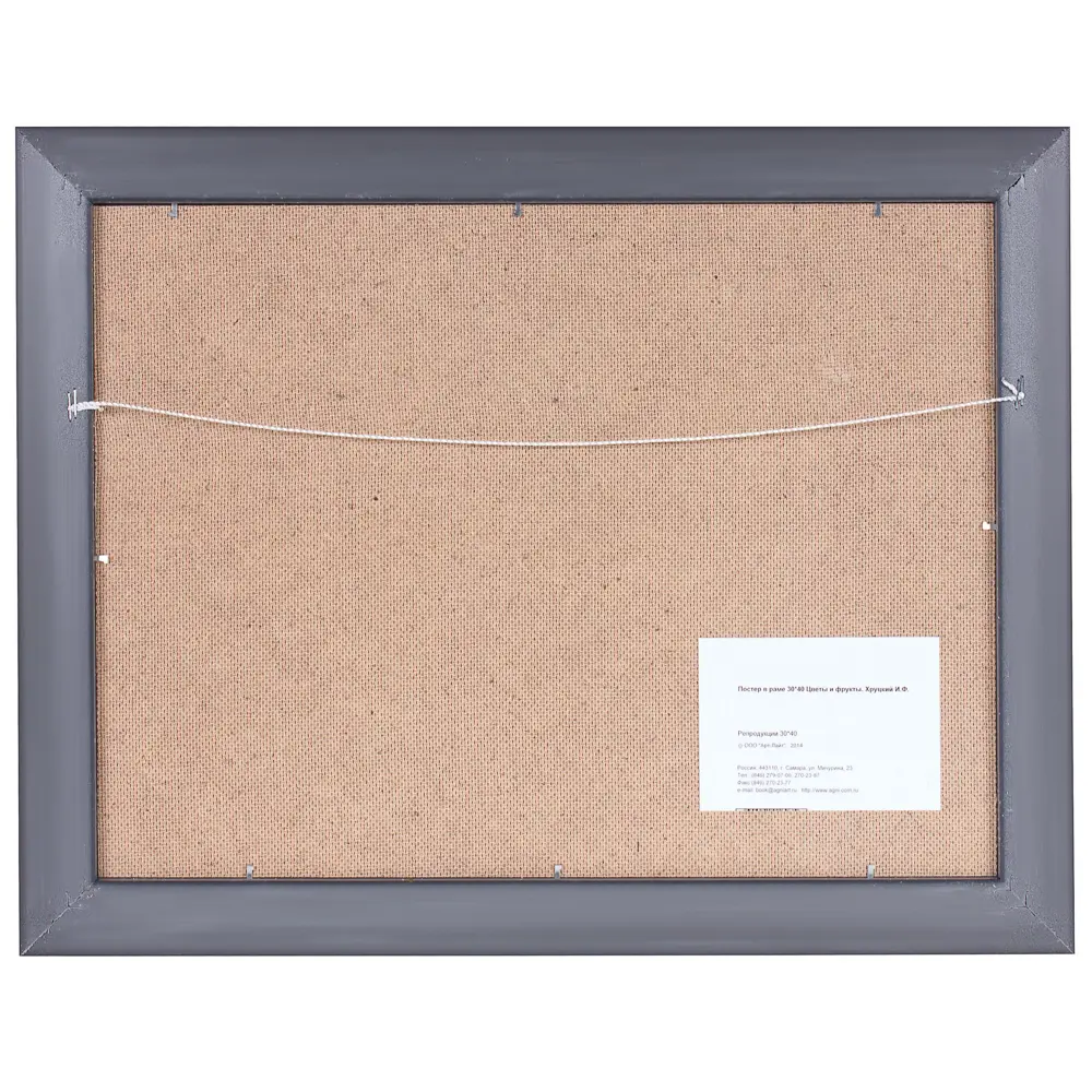 Постер в раме 30х40 см «Цветы и фрукты» Хруцкий Santreyd STLM-2051963 - Вид №2