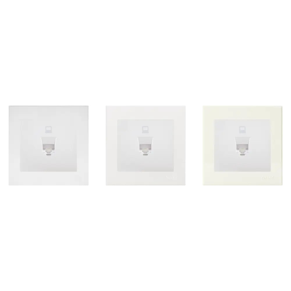 Розетка компьютерная встраиваемая Lezard Rain RJ45, цвет матовый жемчужно-белый 17754191 STLM-2133515  - Вид №1
