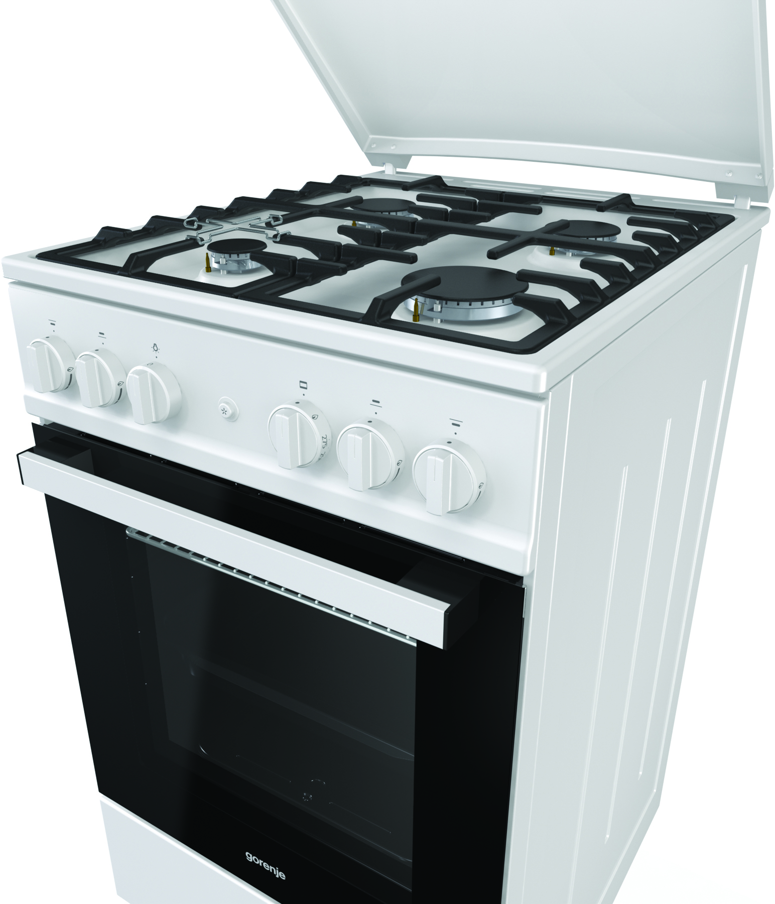G5112WF-B Газовая плита / 85х50х60, газовая, 71 л, белый Gorenje Santreyd  - Вид №5