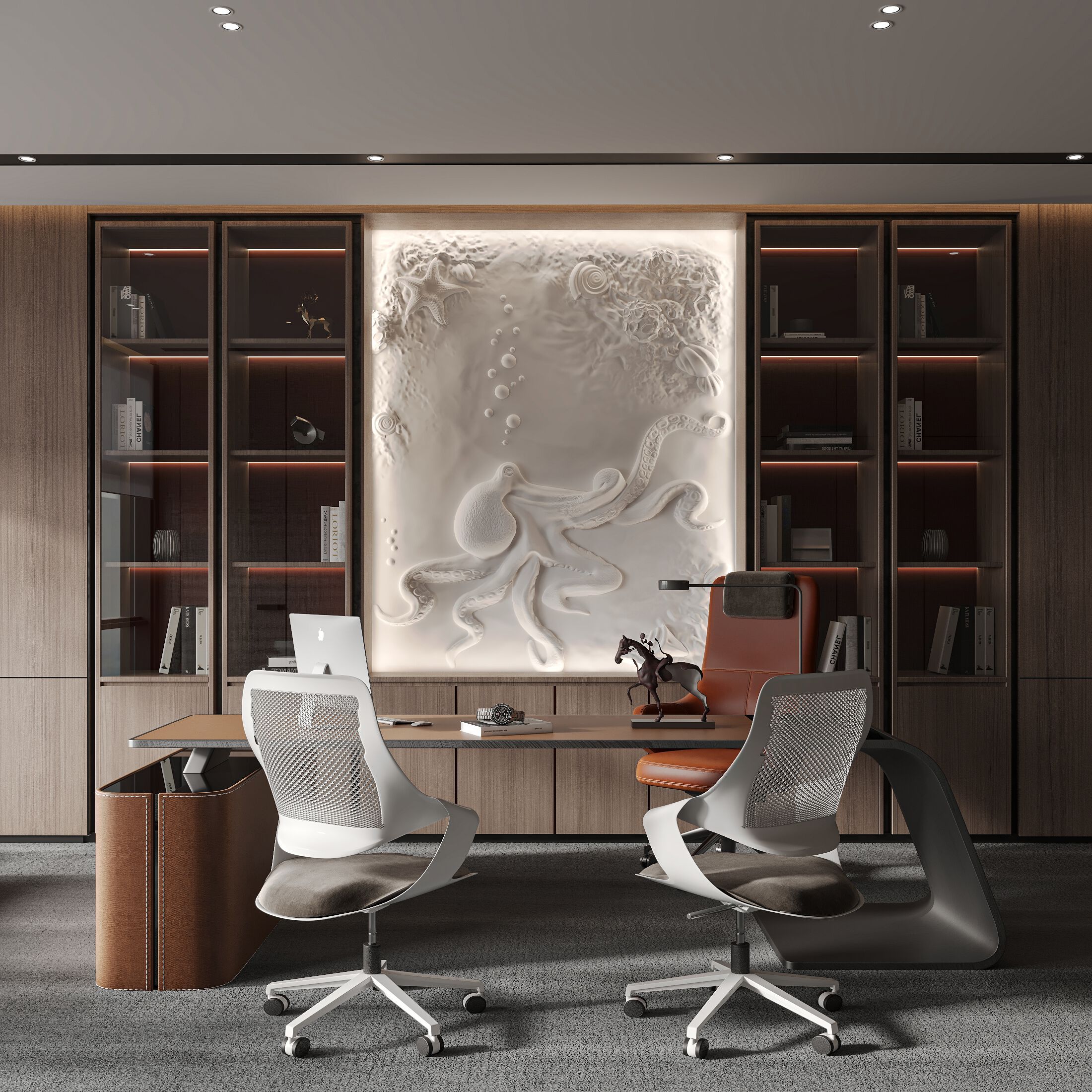 Трехмерная декоративная гипсовая панель WallDeco KRAKEN ARCH-00095676 - Вид №1