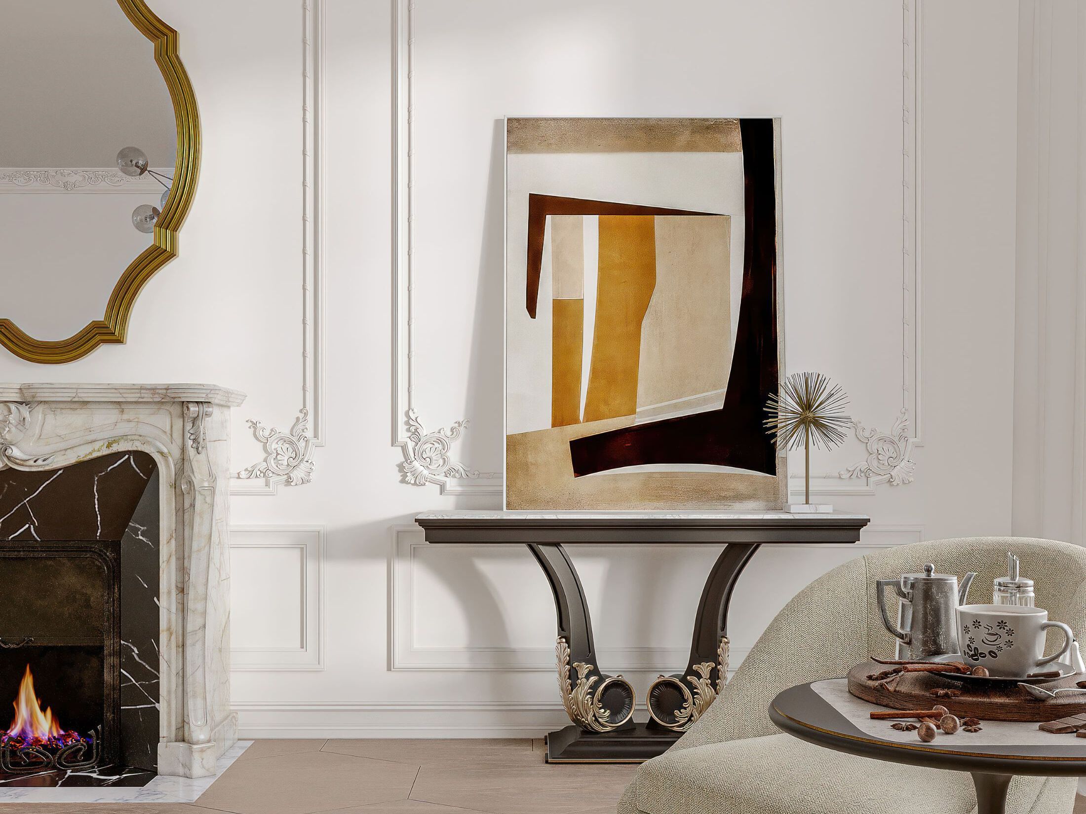 Овальное деревянное настенное зеркало GUERRA VANNI Studio Privè ARCH-00126584 - Вид №3