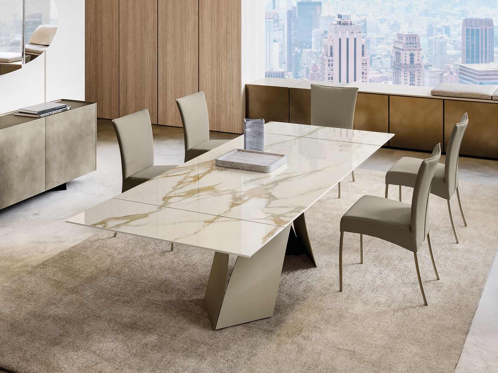 Керамический прямоугольный выдвижной стол EFORMA Twist ARCH-00092403 - Вид №1