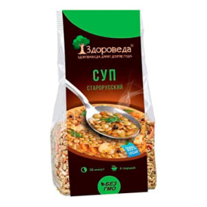 Суп Cтарорусский из полбы и зеленой чечевицы Здороведа 250 г