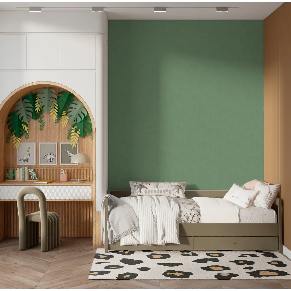 Wallsecret Madeira - Флизелиновые обои изумрудного оттенка для элегантного интерьера 89398151 STLM-1576691 - Вид №4